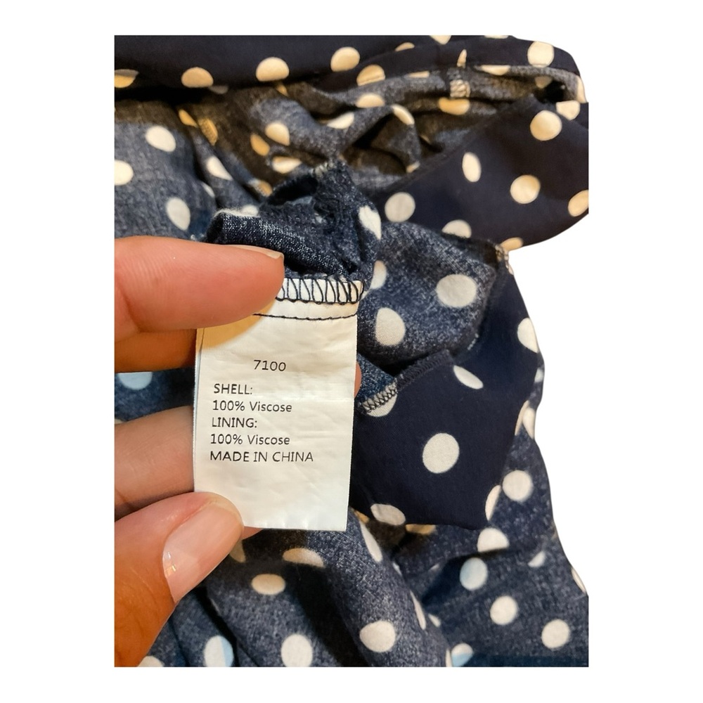 BTFBM Women’s Black Polka Dot Midi Ruffle Tank Dress Sweetheart Neckline Size M - Picture 10 of 16